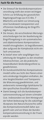 Was bringt uns die Bundeskompensationsverordnung?