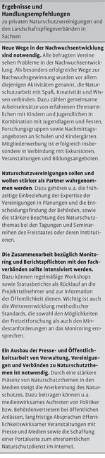 Situation des Ehrenamts im Naturschutz