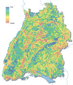 Abb. 1: Landschaftsbildbewertung Baden-Württemberg („Beta-Version“). Grundlage: Landesamt für Geoinformation und Landentwicklung Baden-Württemberg (LGL), Az.: 2851.9-1/19.
