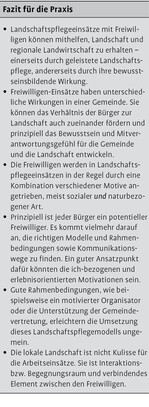 Aktive Partizipation – Bürger als Freiwillige in der Landschaftspflege