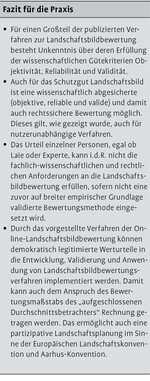 Valide Landschaftsbildbewertung im Rahmen der Landschaftsplanung