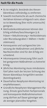 Neophyten-Management am Beispiel des Riesen-Bärenklaus