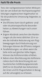 Wirksamkeit von Vogelabweisern an Hochspannungsfreileitungen