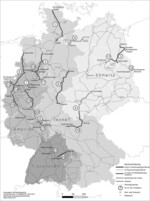 Abb. 1: Karte der EnLAG Vorhaben, Stand 30.09.2013 (BNetzA 2013a, online).