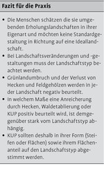 Wie sensibel reagiert die Stadtbevölkerung auf Veränderung ihrer Erholungslandschaft?