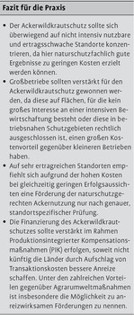 Ökonomie schutzwürdiger Ackerflächen