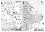 Abb. 1: Topographie und Lage der Untersuchungsgebiete (Kartengrundlage mit freundlicher Genehmigung des LAU Sachsen-Anhalt).