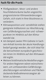 Ökologische Auswirkungen von Klimaänderungen und Maßnahmenstrategien für europäisch geschützte Arten