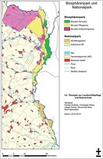 Abb. 5: Vorschlag für einen Biosphärenpark March-Thaya-Auen (Universität für Bodenkultur Wien 2010).