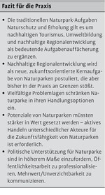 Naturparke und die Aufgabe der nachhaltigen Regionalentwicklung