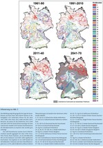 Abb. 3: Raumklassen der Aktuellen Naturnahen Ökosystemtypen (ANOEST). Erläuterung siehe Textkasten.Land classes of current near-natural ecosystems (ANOEST).