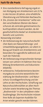 Erosion der Artenkenner