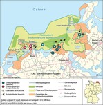 Abb. 2: Untersuchungsregion Nationalpark Vorpommersche Boddenlandschaft.The investigation area: National Park ‘Vorpommersche Boddenlandschaft‘.