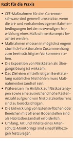 CEF-Maßnahmen für den Gartenrotschwanz