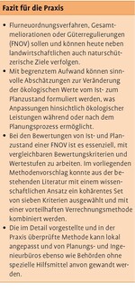 Naturschutzfachliche Bewertung von Flurneuordnungen und Meliorationen