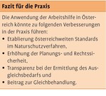 Konzeption für eine Eingriffsregelung in Österreich