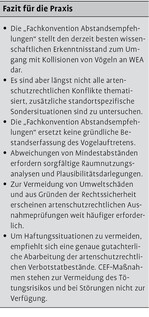 Artenschutz und Windenergieanlagen