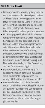 Biotoptypen als Erfassungs- und Bewertungseinheiten von Naturschutz und Landschaftsplanung