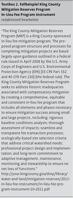 Upside down – Weiterentwicklung von US-amerikanischen Konzepten zur naturhaushaltlichen Kompensation