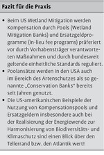 Upside down – Weiterentwicklung von US-amerikanischen Konzepten zur naturhaushaltlichen Kompensation
