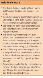 Sternenparks als Maßnahme zu Unterstützung des Naturtourismus in den Großschutzgebieten