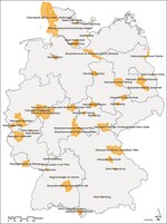 Abb.  3: Räumliche Verteilung der Telefoninterviews.<br/ > Spatial distribution of the telephone surveys.