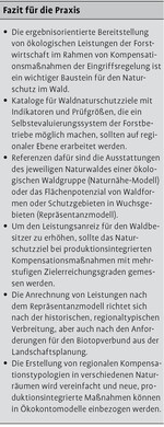 Honorierung ökologischer Leistungen der Forstwirtschaft