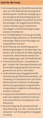 Artenschutz und Windenergie: Grenzen der Ausnahmeregelung