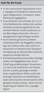 Raumnutzung des Libellen-Schmetterlingshafts nördlich der Alpen