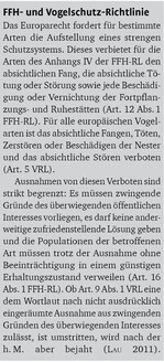 Europäischer Artenschutz im Blindflug