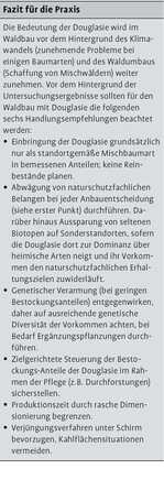 Verjüngungspotenzial der Douglasie in Bayern