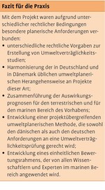 Genehmigung transnationaler Projekte: Der Fehmarnbelt-Tunnel