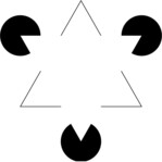 Abb. 1: Kanizsa-Dreiecke. Fibonacci, Wikimedia Commons, CC-BY SA 3.0<br />Kanizsa’s Triangles. Fibonacci, Wikimedia Commons, CC-BY SA 3.0