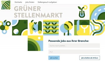 Die Jobbrse "Grner Stellenmarkt" wurde graphisch und technisch total berarbeitet