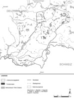 Abb. 4: Verbundräume für die 750-m-Distanz im Untersuchungsgebiet.