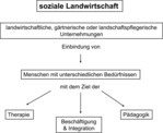 Abb. 1: Arbeitsbereiche der Sozialen Landwirtschaft (aus: Kalisch & van Elsen 2008a).
