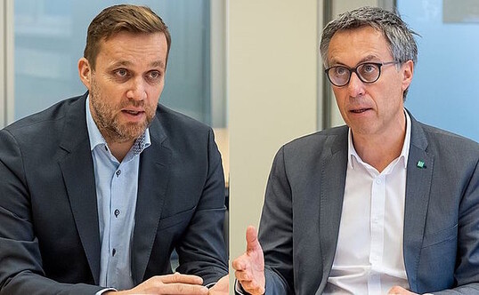 Bauernbund-Präsident Georg Strasser und der Obmann der Geflügelwirtschaft Österreich, Markus Lukas, fordern eine Kontrolloffensive bei Geflügelfleischimporten.