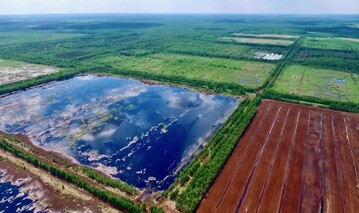 Das Hochmoor Orshinski Mokh in der Provinz Tver in der Russischen Fderation wurde zwischen 1930 und 1990 zu einem Viertel fr den Torfabbau entwssert. Der Torf diente als Brennstoff fr ein naheliiegendes Kraftwerk. Von 2012 bis 2019 wurden fast 12.000 ha dieses Moors renaturiert. Das von der Bundesregierung finanzierte Monitoring der Renaturierung wurde 2022 durch den Beginn des Krieges in der Ukraine ausgesetzt.