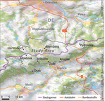<strong>Abb. 2: </strong>Abgrenzung und Lage des Untersuchungsgebiets. © S. Tramsen Delineation of study area in the Osterzgebirge across the German-Czech border.
