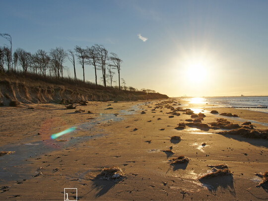   1 Winterstimmung am Ostseestrand der Rostocker Heide, im westlichen Teil des Projektgebiets  