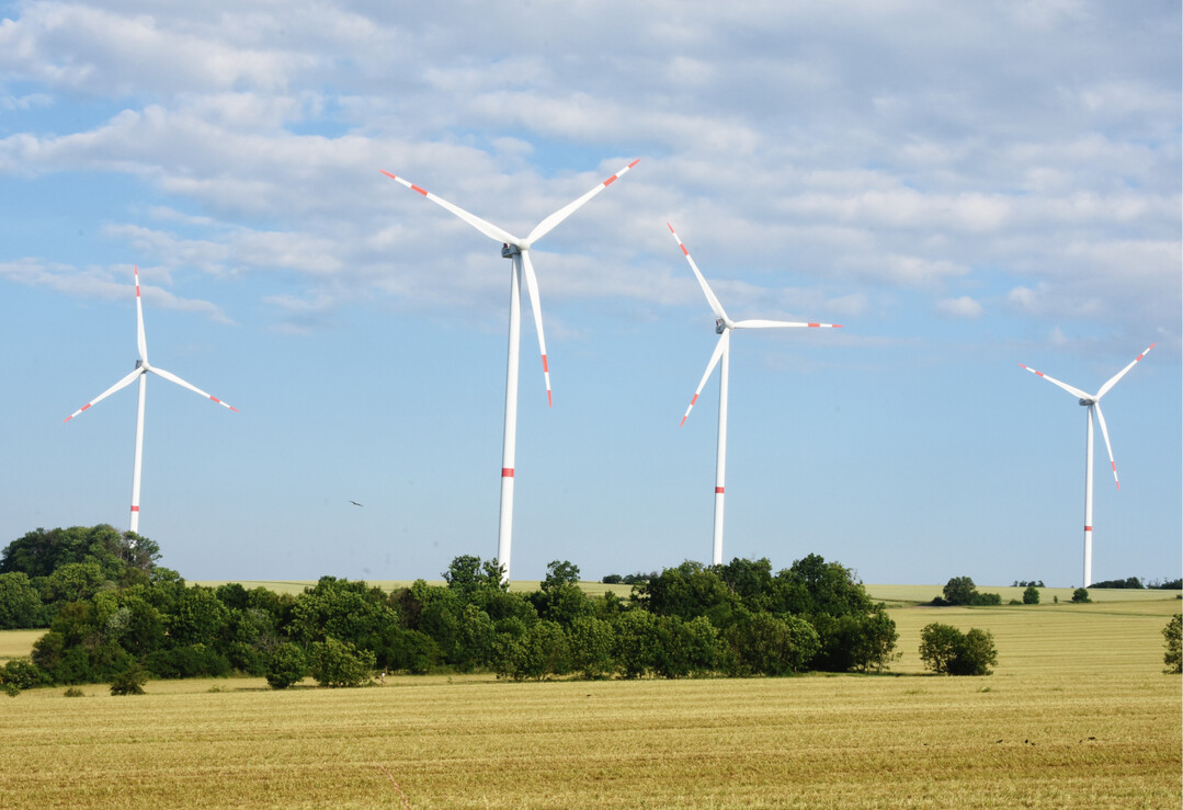  Der Anteil der Erneuerbaren Energien soll auf 40 % ausgebaut werden  unter anderem mit Windkraft. 