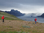 Datenerhebung im Vatnajökull Nationalpark, Island.
