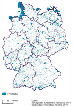 Abb. 3: FFH-Gebiete in Deutschland (Stand: 2018)