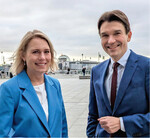 Lisa Broß und DWA-Präsident Uli Paetzel