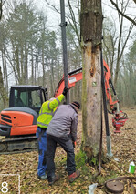 8) Einbau des zweiten Carbonstabs.