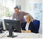 5 Böhms Team schätzt die kurzen Wege. So können Fragen schnell und unkompliziert geklärt werden.