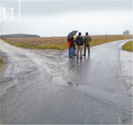 11 Am besten zu kartieren sind die Fließwege im Regen.