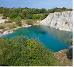 Dieser Steinbruch bei Rheine liegt in einem der wichtigsten Steinabbaugebiete Europas