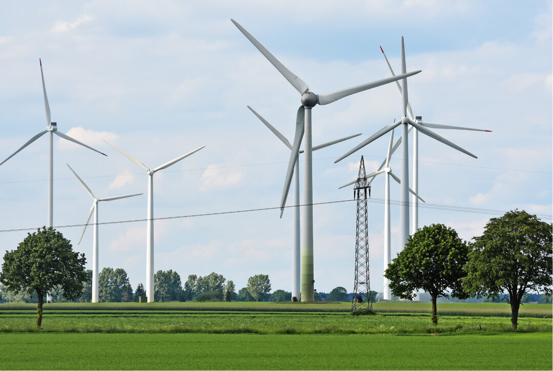 Windräder bei Arpke, Niedersachsen