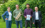 v.l.: Tanja Busse, Jakob Hörl, Dr. Nicolas Schoof und Pirmin Spiegel